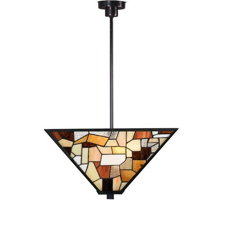 Tiffany Kantige Pendelleuchte Fallingwater